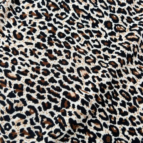 SHEIN skirt, women’s size M, leopard print, elastic waist - Picture 4 of 6